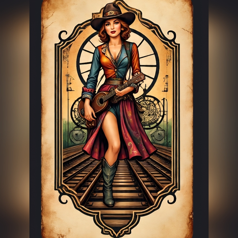 Gypsy Cowgirl Railroad A BOHO WESTERN TRAIN - Picture 4 of 8